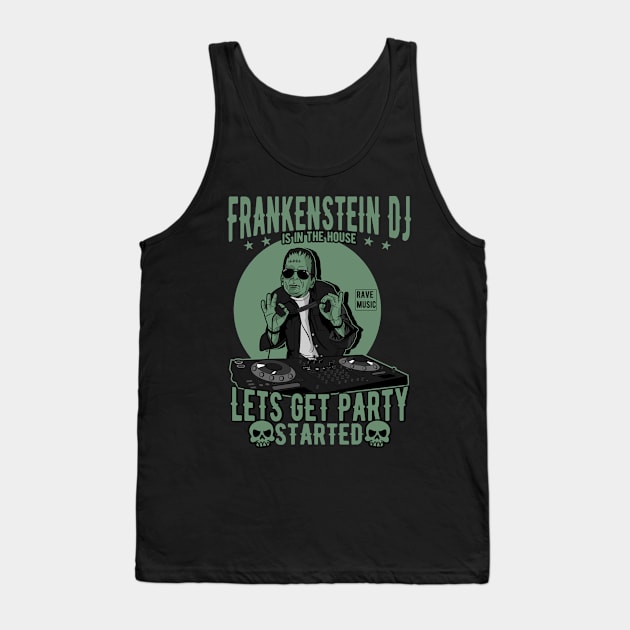 Frankenstein DJ Tank Top by D3monic